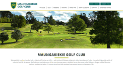 Desktop Screenshot of maungakiekiegolf.co.nz